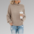 Charlotte - Women's Oversized Chunky Turtleneck Sweater