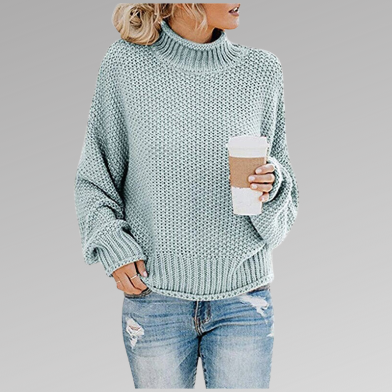 Charlotte - Women's Oversized Chunky Turtleneck Sweater