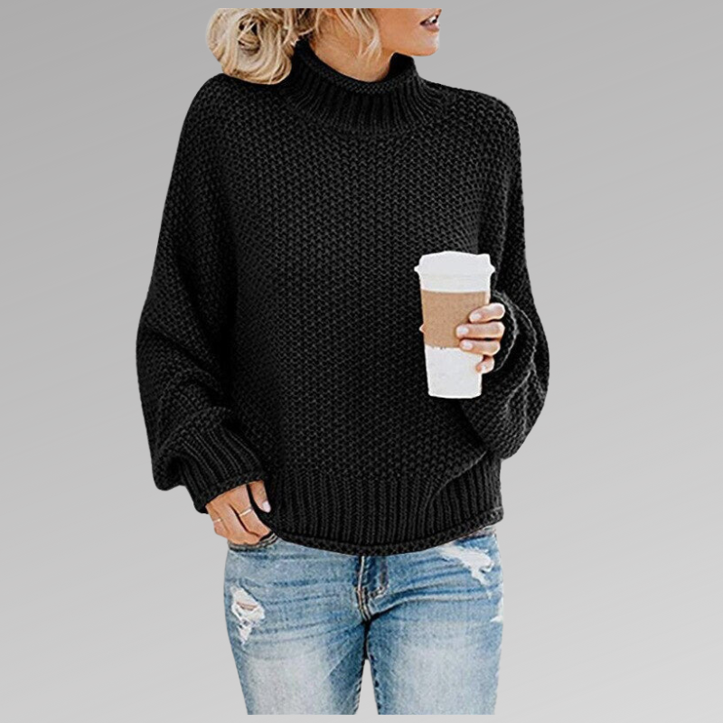 Charlotte - Women's Oversized Chunky Turtleneck Sweater