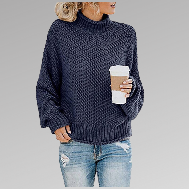 Charlotte - Women's Oversized Chunky Turtleneck Sweater