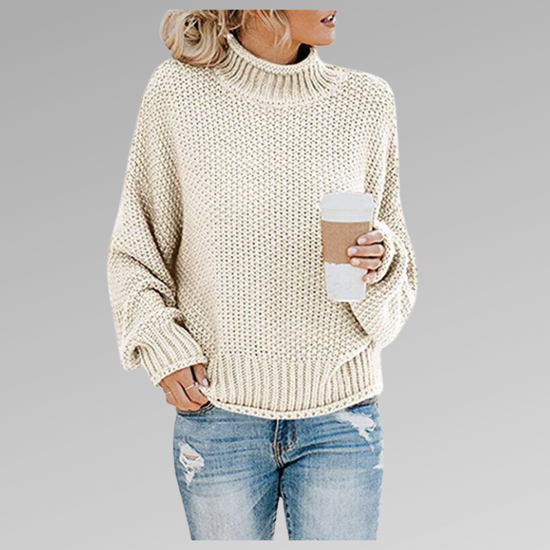 Charlotte - Women's Oversized Chunky Turtleneck Sweater
