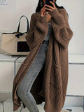 Clara - Women's Long Open Front Cardigan