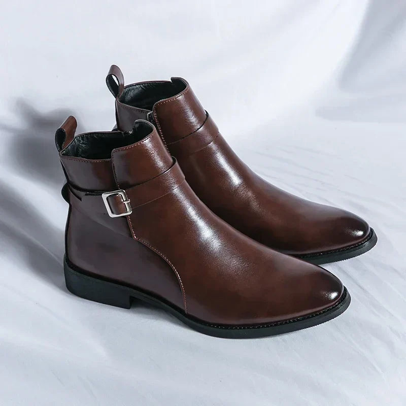 Clement - Men's Casual Leather Chelsea Boots