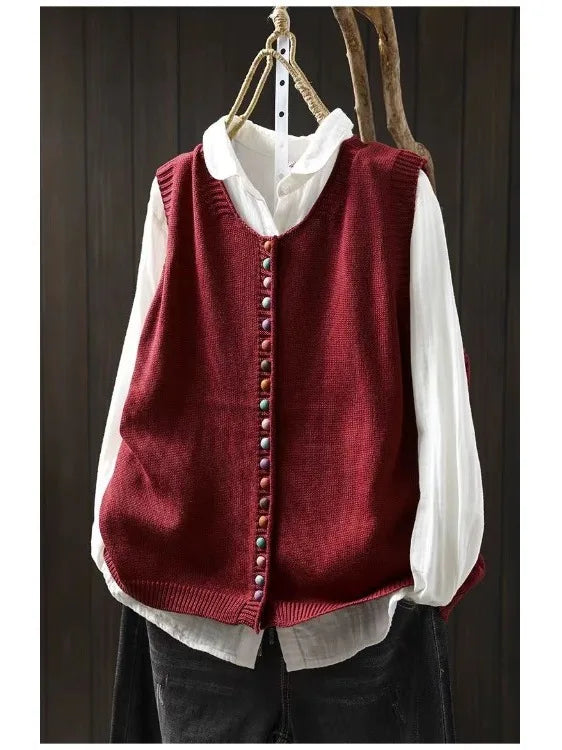 Cleo - Women's Knit Sweater Vest