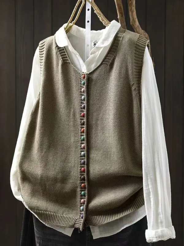 Cleo - Women's Knit Sweater Vest