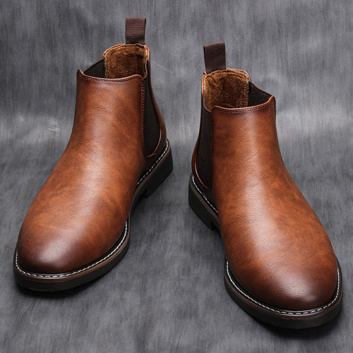 Clifford - Men's Brown Suede Chelsea Boots