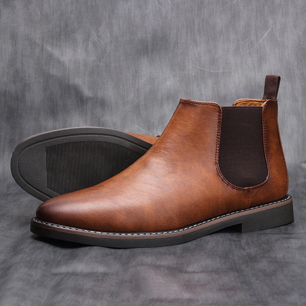 Clifford - Men's Brown Suede Chelsea Boots