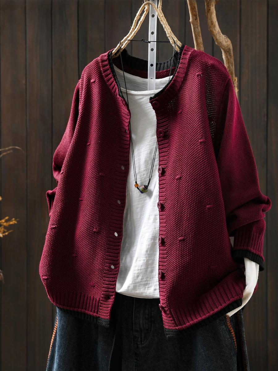 Constance - Women's Open Front Knit Cardigan