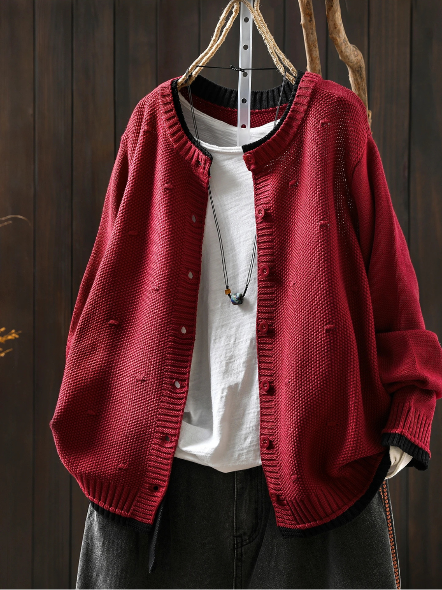 Constance - Women's Open Front Knit Cardigan