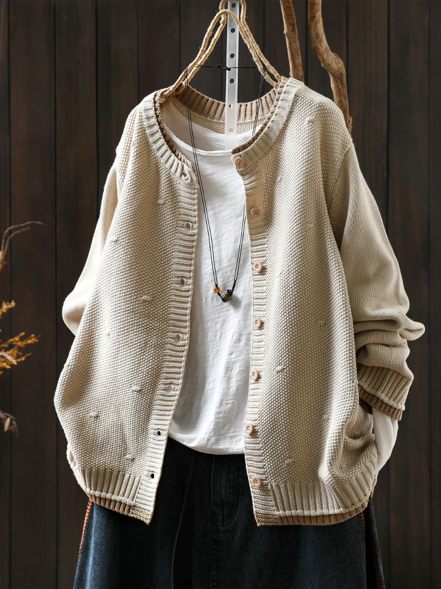 Constance - Women's Open Front Knit Cardigan