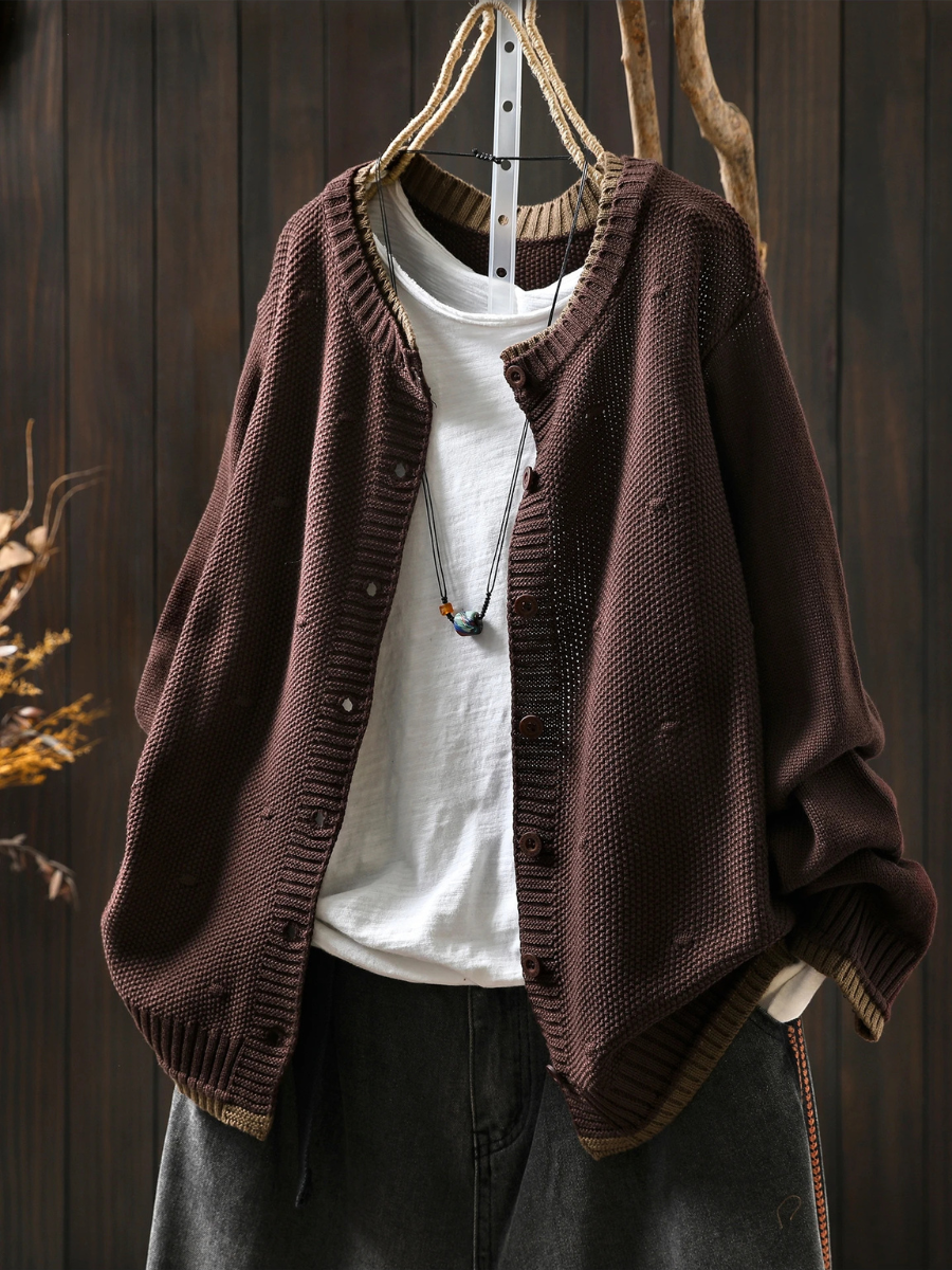 Constance - Women's Open Front Knit Cardigan