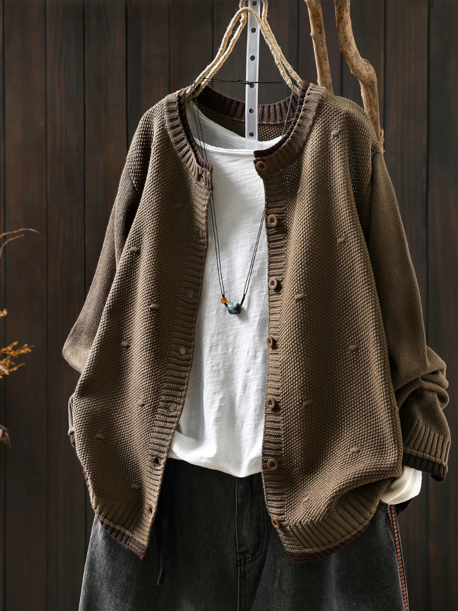Constance - Women's Open Front Knit Cardigan