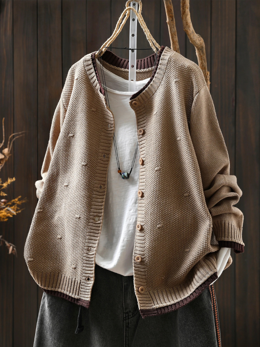 Constance - Women's Open Front Knit Cardigan