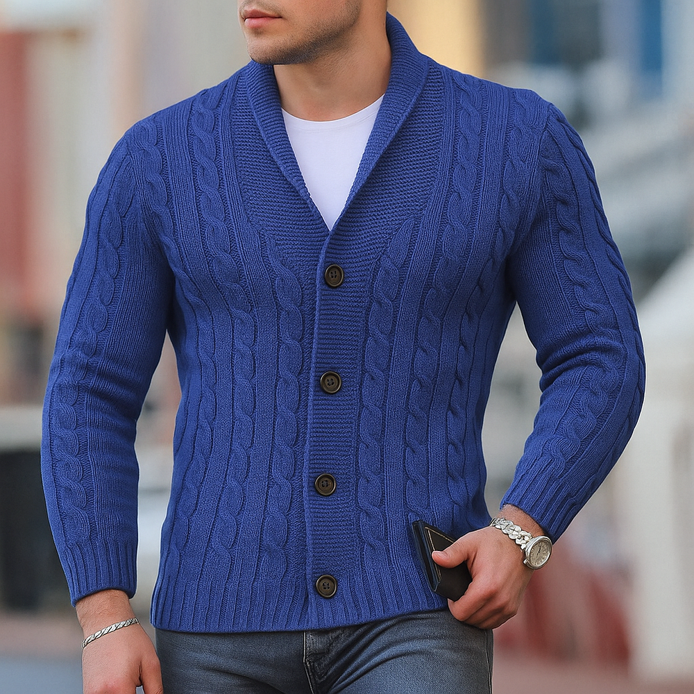 Crawford - Men's Cable Knit Cardigan