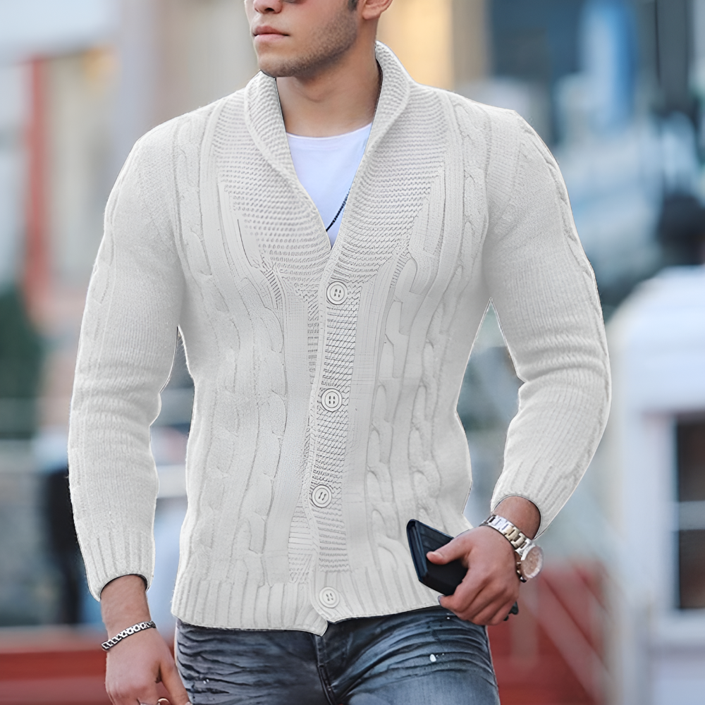 Crawford - Men's Cable Knit Cardigan