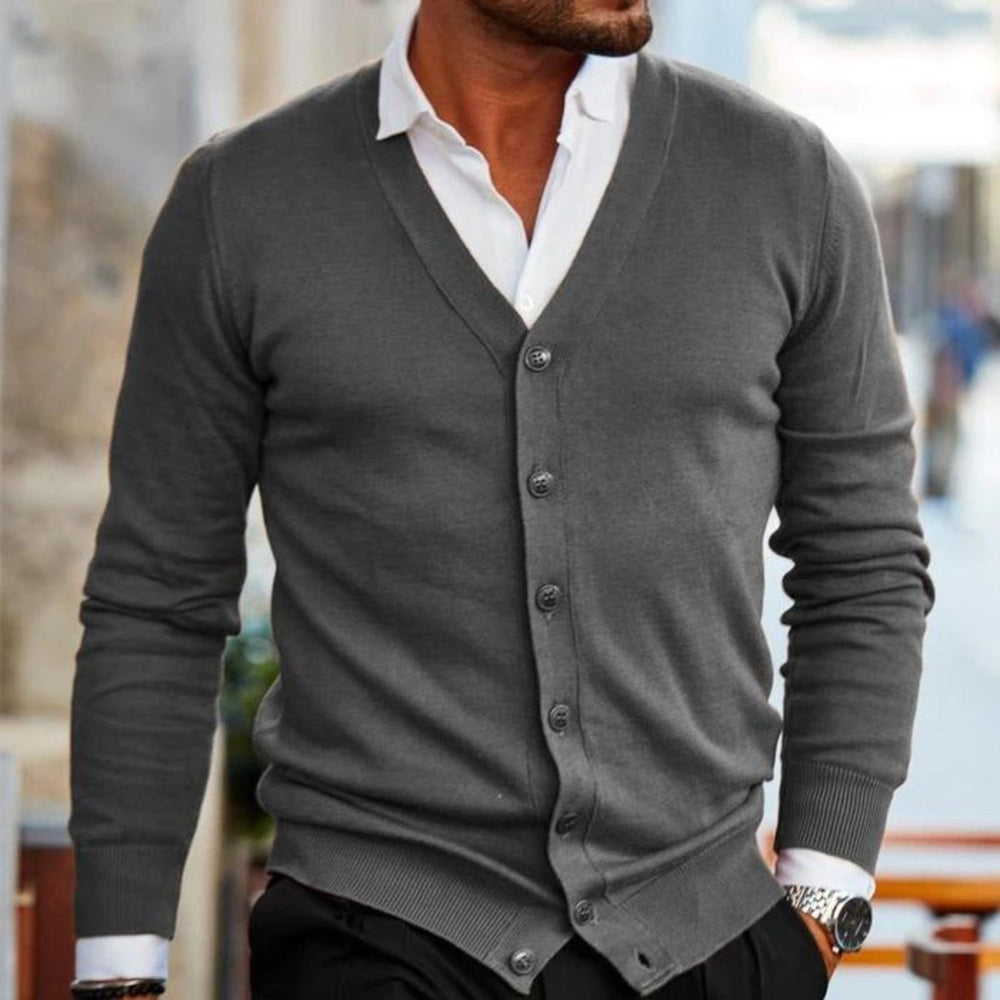 Darius - Men's Button Up Knit Cardigan