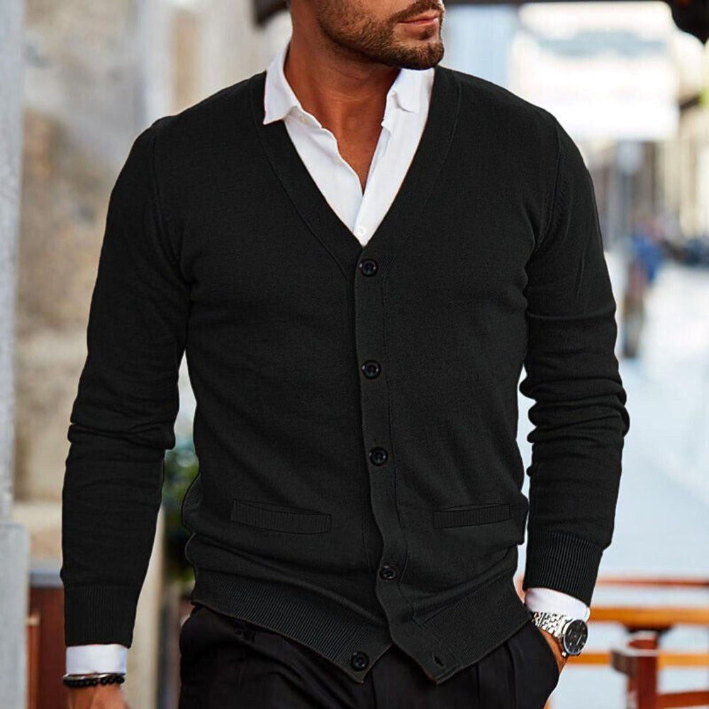 Darius - Men's Button Up Knit Cardigan