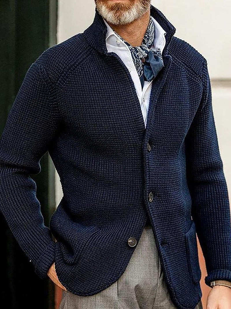Declan - Men's Shawl Collar Knit Cardigan