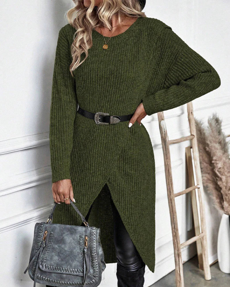 Elise - Women's Knit Sweater Dress