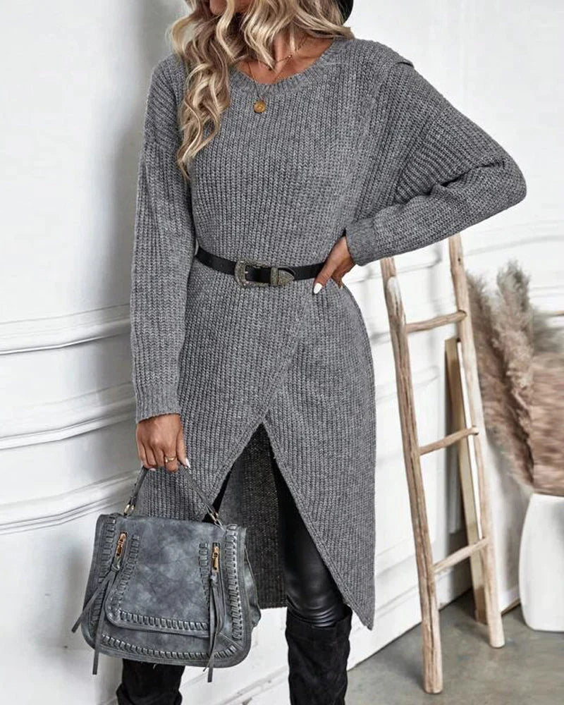 Elise - Women's Knit Sweater Dress