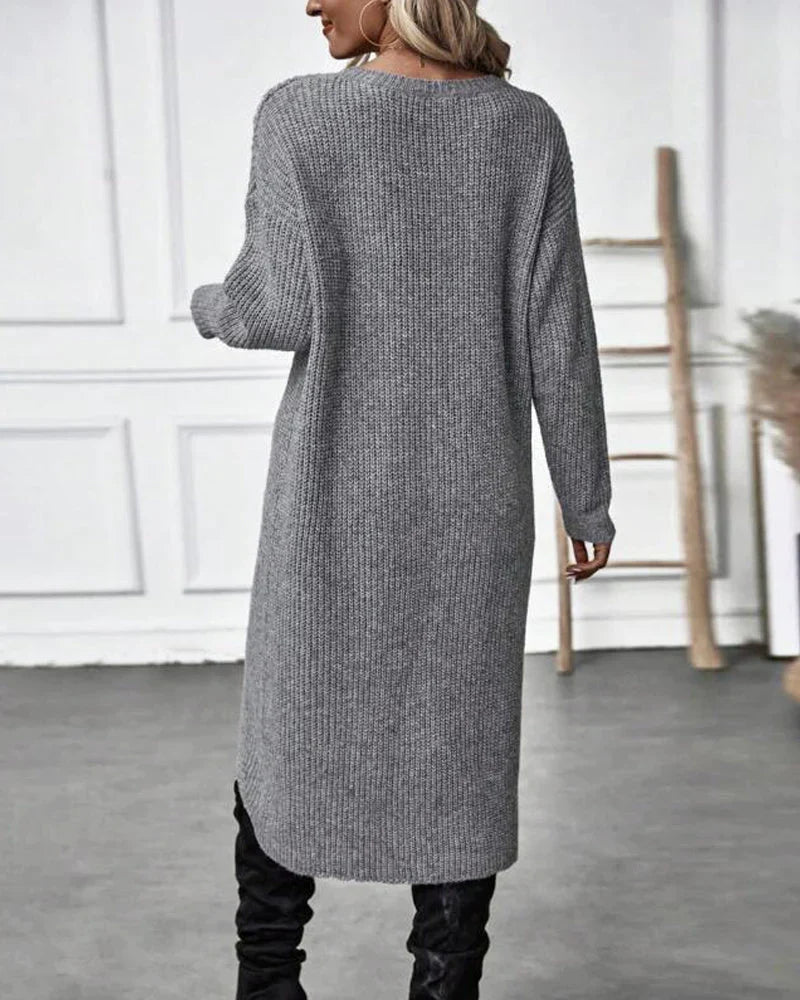 Elise - Women's Knit Sweater Dress
