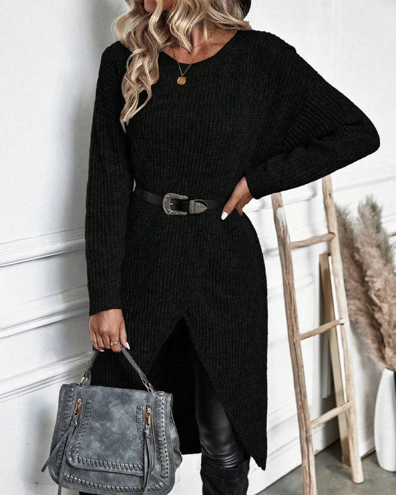 Elise - Women's Knit Sweater Dress