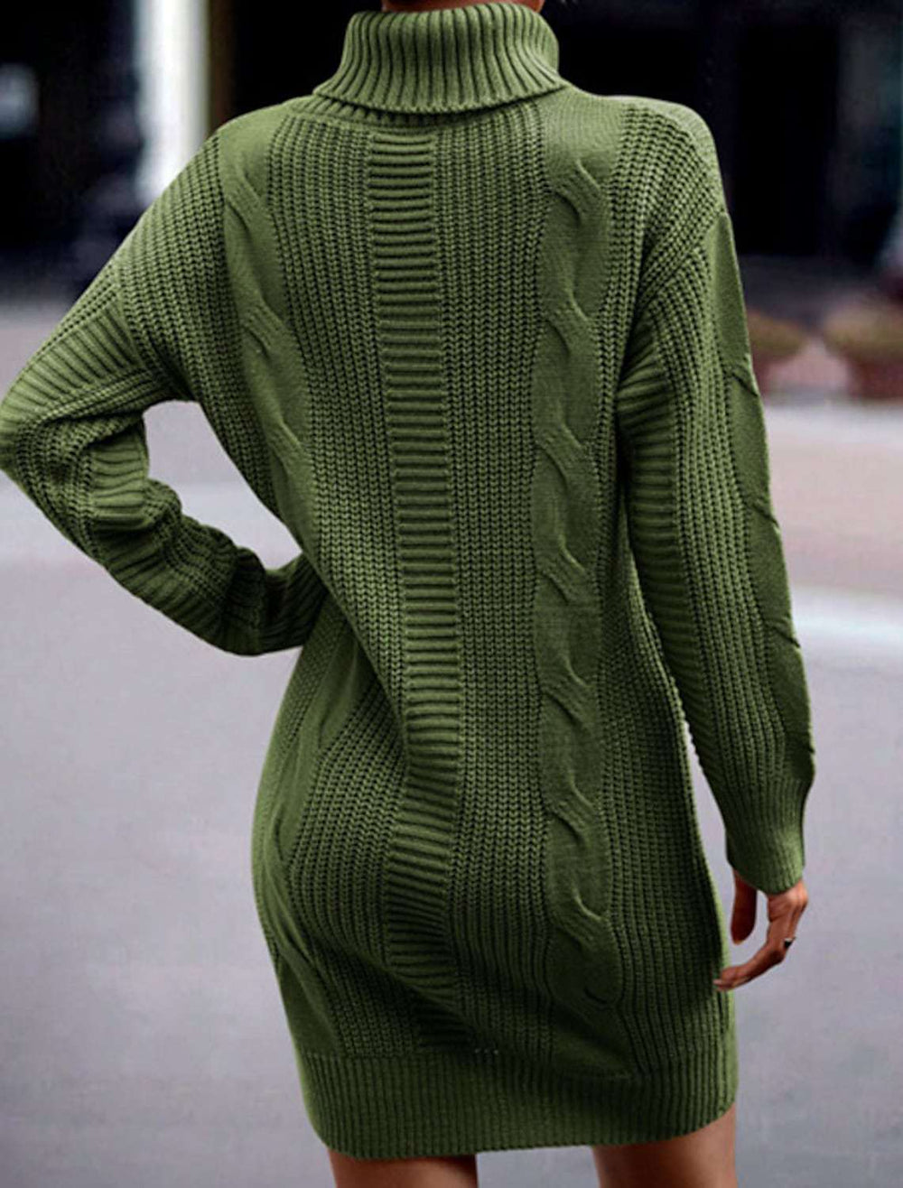 Ellery - Women's Turtleneck Knit Sweater Dress