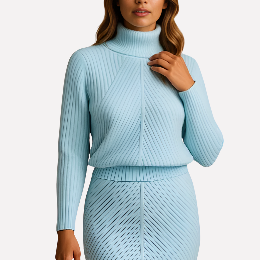 Eloise - Women's Midi Knit Sweater Dress