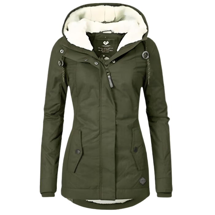 Flora - Women's Long Hooded Rain Coat