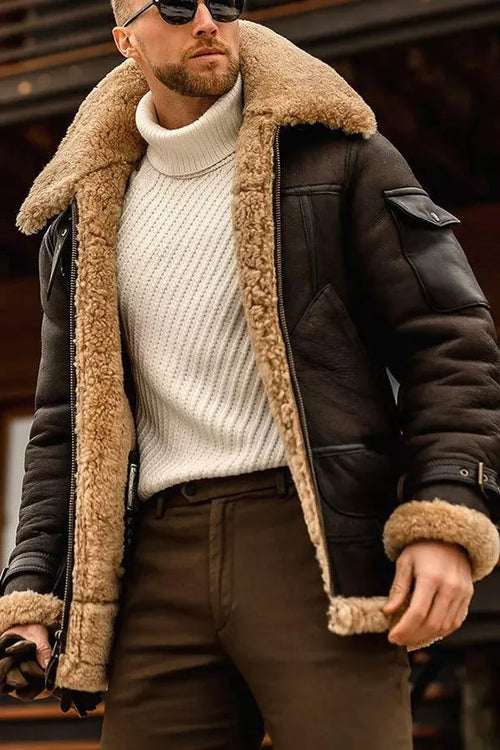 Forrest - Men's Shearling Leather Jacket