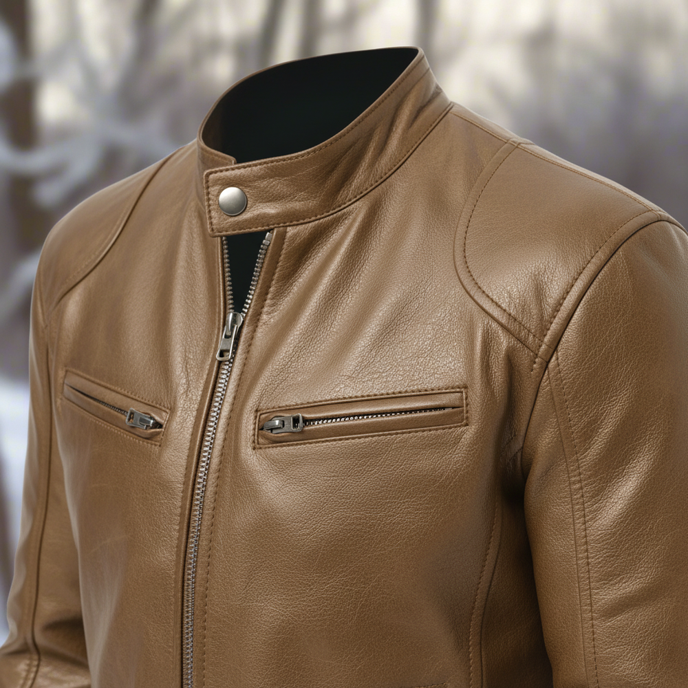 Franklin - Men's Slim Fit Leather Jacket