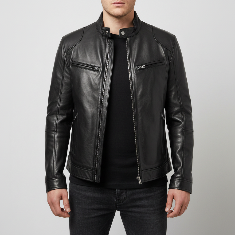 Franklin - Men's Slim Fit Leather Jacket