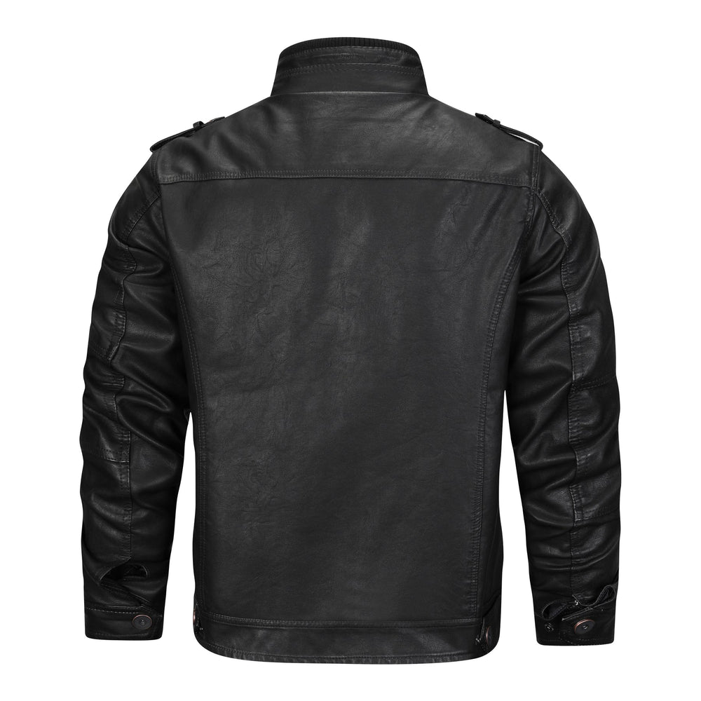 Gareth - Men's Faux Leather Field Jacket