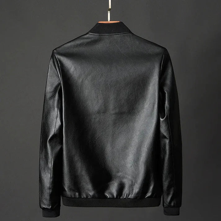 Godfrey - Men's Faux Leather Moto Jacket