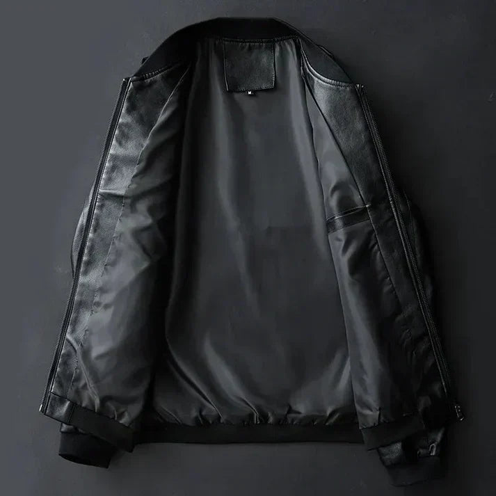 Godfrey - Men's Faux Leather Moto Jacket