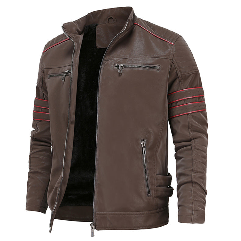 Gustav - Men's Leather Biker Jacket