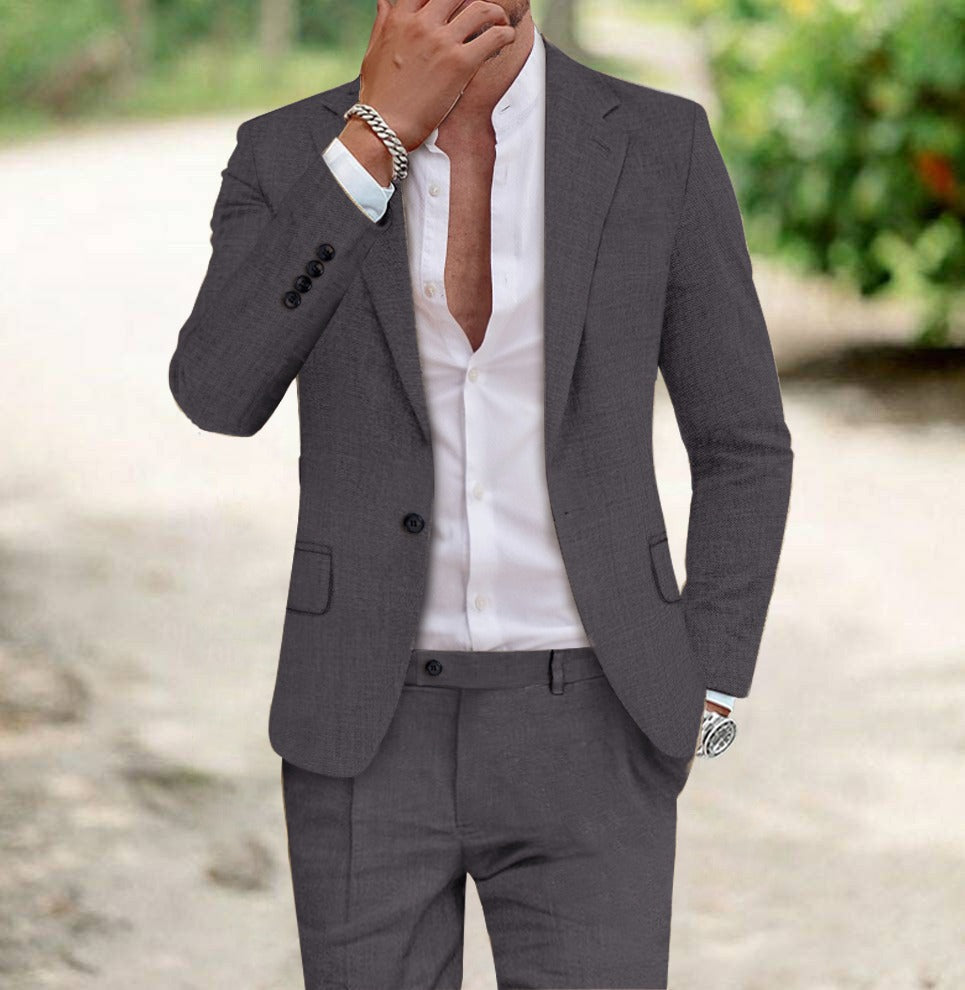 Hadrian - Men's Slim Fit Two Piece Suit