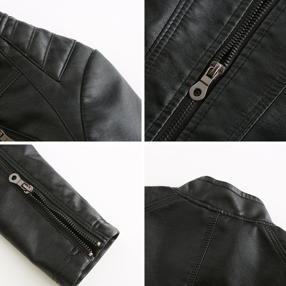 Jacinta - Women's Quilted Faux Leather Jacket