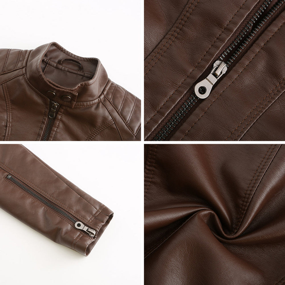 Jacinta - Women's Quilted Faux Leather Jacket