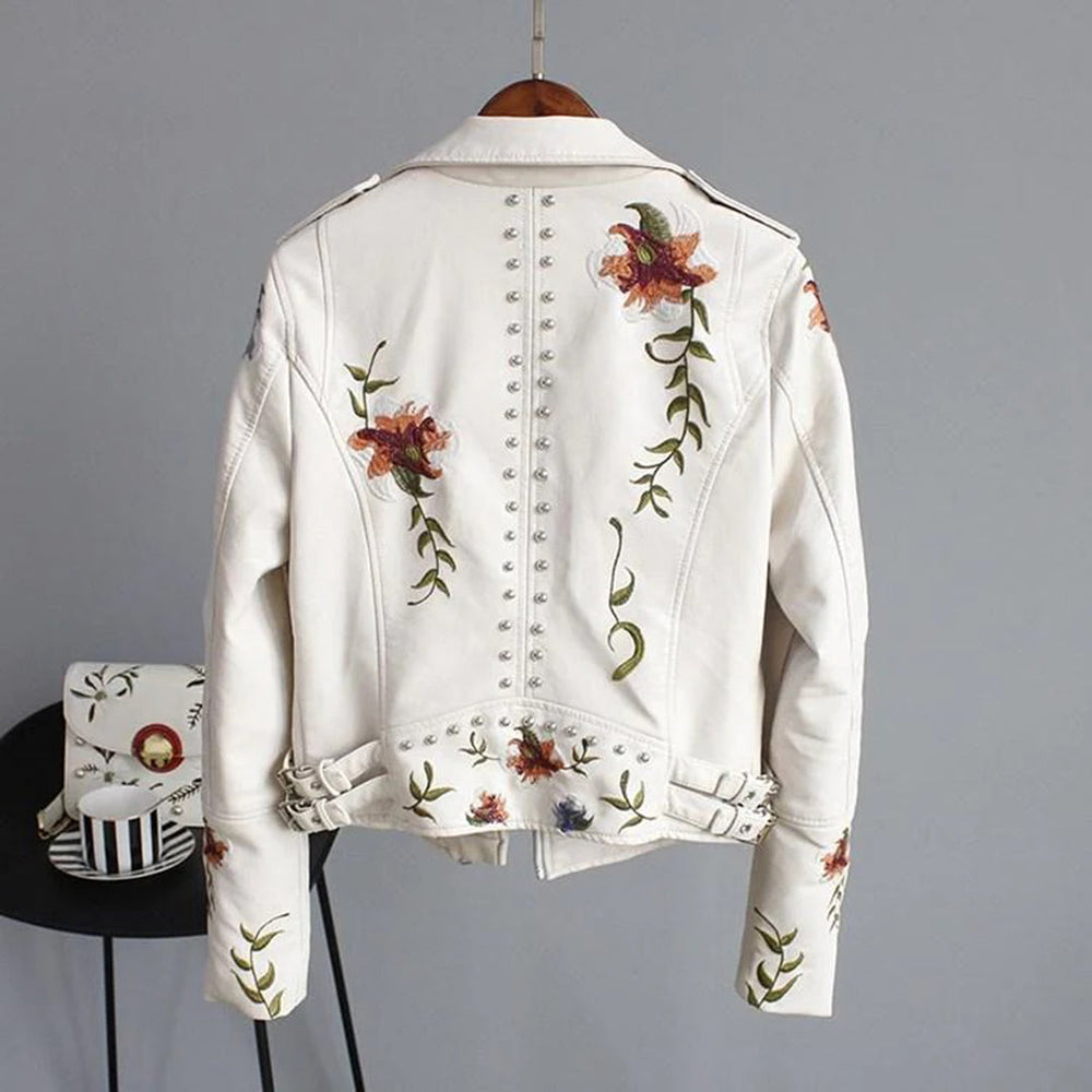 Jemima - Women's Leather Biker Jacket