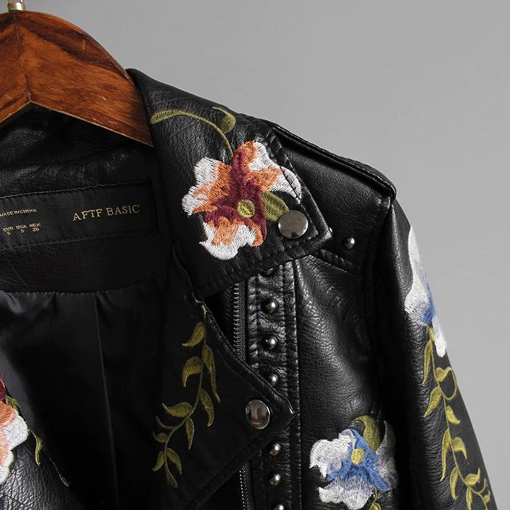 Jemima - Women's Leather Biker Jacket