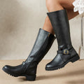 Juliet - Women's Buckle Knee High Boots
