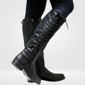 Junia - Women's Lace Up Knee High Boots