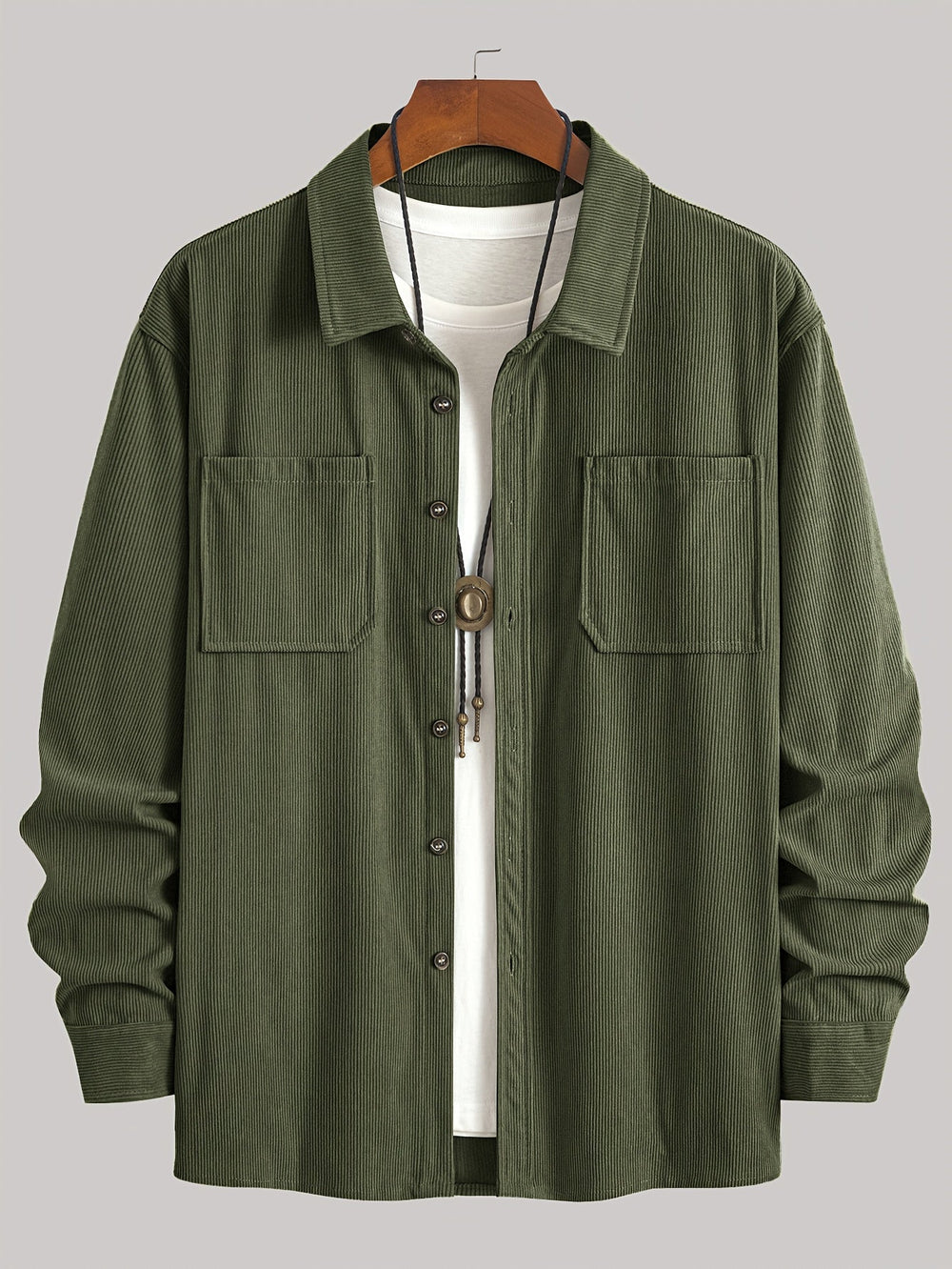 Lawrence - Men's Corduroy Button Up Shirt