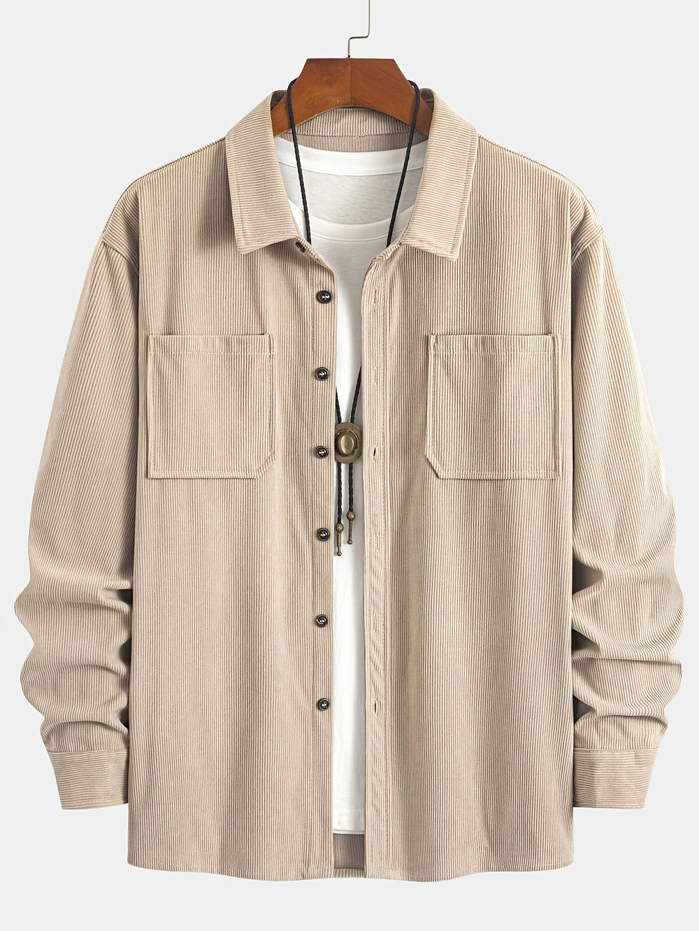 Lawrence - Men's Corduroy Button Up Shirt