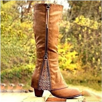 Leonie - Women's Heeled Knee High Boots