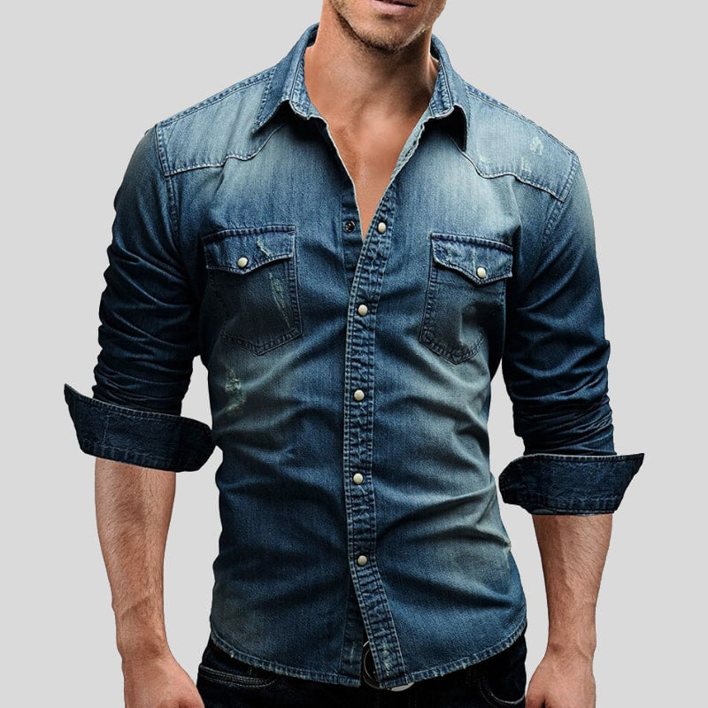 Lionel - Men's Denim Overshirt