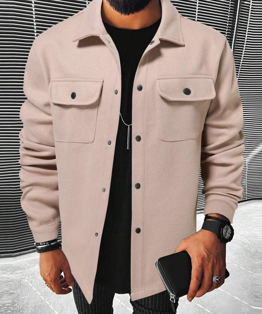 Lorcan - Men's Flannel Lined Shirt Jacket