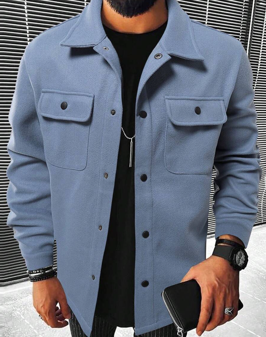 Lorcan - Men's Flannel Lined Shirt Jacket
