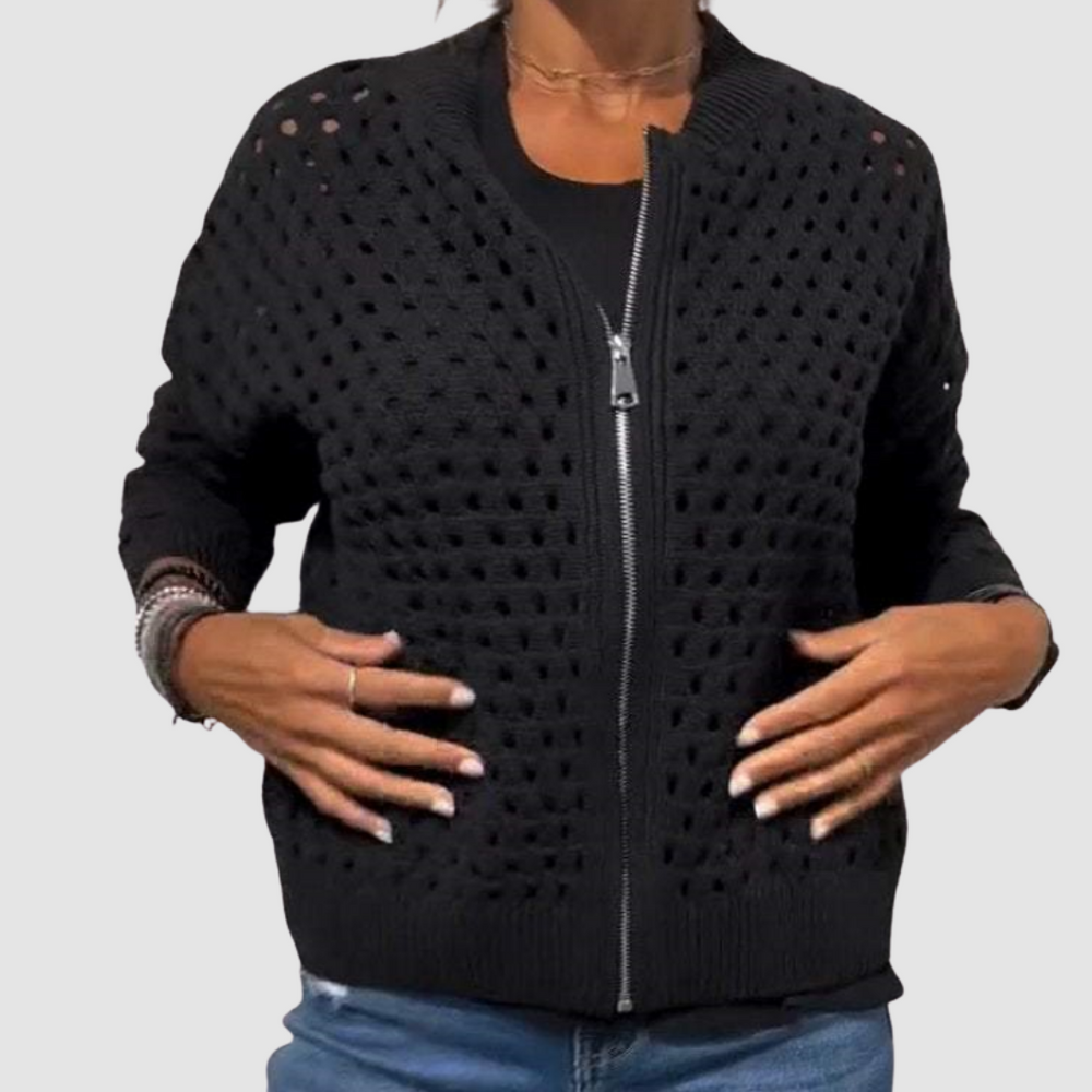 Lorelei - Women's Zip Up Knit Cardigan